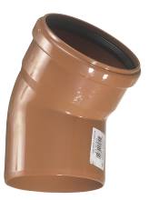 PVC kloakbøjning 110 mm x 45 gr. rød